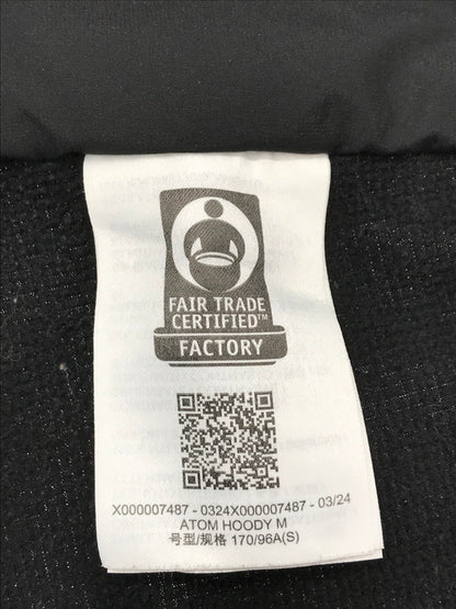 【中古品】【メンズ】 ARC'TERYX アークテリクス ATOM HOODY X000007487 アトム フーディ アウター 144-260621-na-11-tagh サイズ：S カラー：ブラック 万代Net店