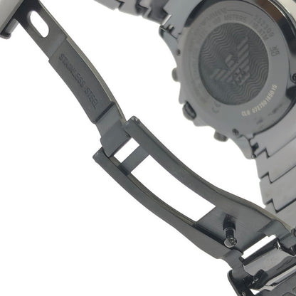 【中古品】【メンズ】 EMPORIO ARMANI エンポリオ アルマーニ CERAMICA CHRONOGRAPH AR-70010 クロノグラフ クォーツ 腕時計 余りコマ3個 197-260701-na-14-tagh カラー：ブラック 万代Net店