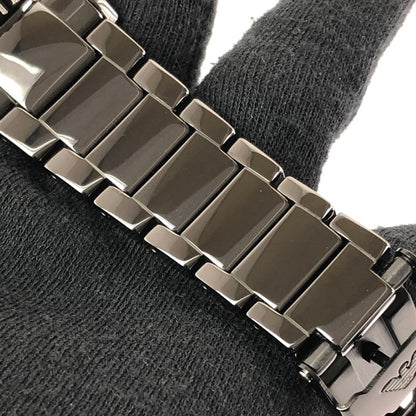 【中古品】【メンズ】 EMPORIO ARMANI エンポリオ アルマーニ CERAMICA CHRONOGRAPH AR-70010 クロノグラフ クォーツ 腕時計 余りコマ3個 197-260701-na-14-tagh カラー：ブラック 万代Net店