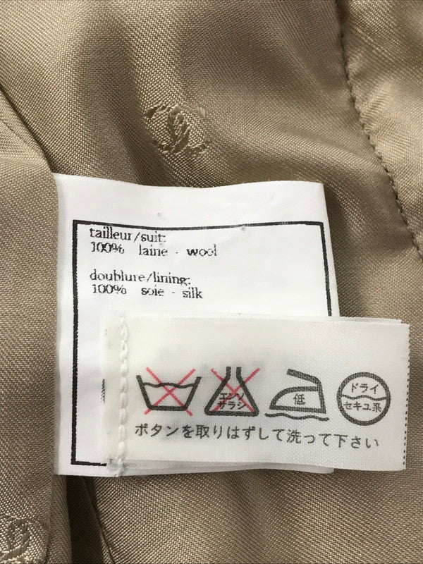 【中古品】【レディース】 CHANEL BOUTIQUE シャネル ブティック 96A WOOL JACKET B0761 ウール ジャケット フランス製 ライトアウター 183-260621-rt-06-tagh サイズ：36 カラー：ベージュ 万代Net店