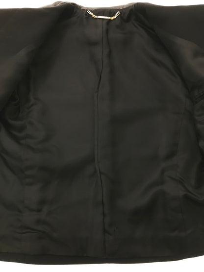 【中古品】【レディース】 GUCCI グッチ LAMB LEATHER TRIM JACKET 207-1339-7278 ラムレザー トリム ジャケット アウター 183-260621-rt-08-tagh サイズ：40 カラー：ブラック 万代Net店
