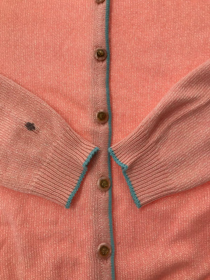 【中古品】【レディース】 GIANNI VERSACE ジャンニ・ヴェルサーチ KNIT CARDIGAN ニット カーディガン イタリア製 トップス 168-260621-rt-04-tagh サイズ：42 カラー：ピンク 万代Net店
