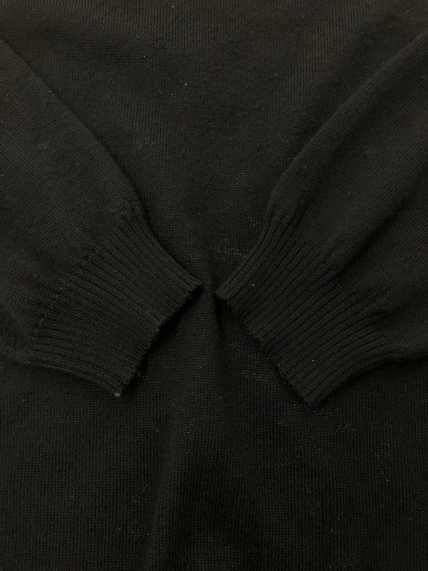 【中古品】【レディース】 GIANNI VERSACE ジャンニ・ヴェルサーチ STADS TURTLE NECK KNIT スタッズ タートルネック ニット イタリア製 トップス 168-260621-rt-03-tagh サイズ：52 カラー：ブラック 万代Net店