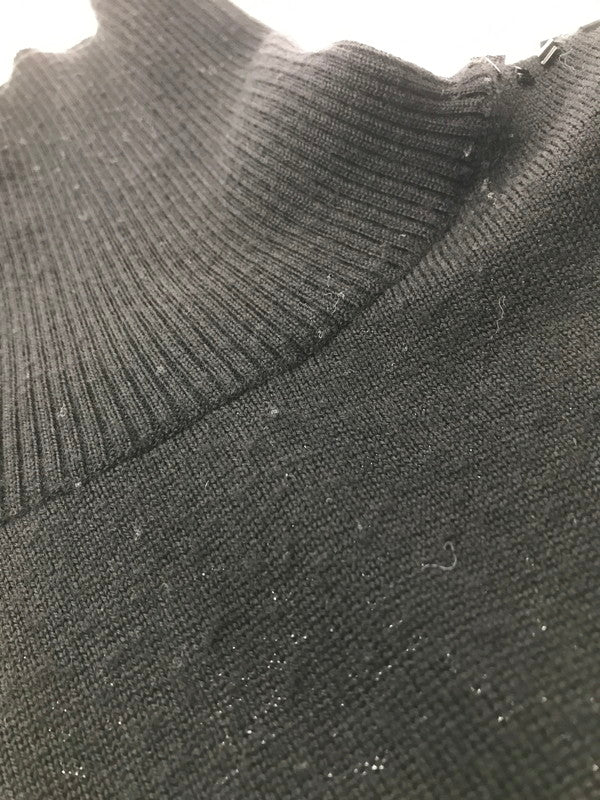 【中古品】【レディース】 GIANNI VERSACE ジャンニ・ヴェルサーチ STADS TURTLE NECK KNIT スタッズ タートルネック ニット イタリア製 トップス 168-260621-rt-03-tagh サイズ：52 カラー：ブラック 万代Net店