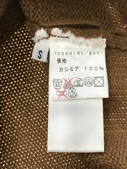 【中古品】【レディース】 CELINE セリーヌ CASHMERE KNIT SWEATER F024318L イタリア製 フィービー期 カシミヤ ニットセーター トップス 183-260621-rt-02-tagh サイズ：S カラー：ブラウン 万代Net店