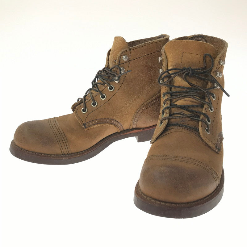 【中古品】【メンズ】 REDWING レッドウィング IRON RANGE BOOTS HAWTHORNE MULESKINNER 8113 アイアン レンジ USA製 10年製 靴 164-260620-rt-14-tagh サイズ：7D カラー：ブラウン 万代Net店