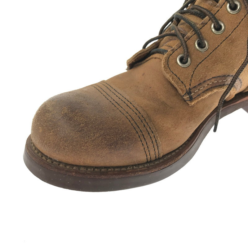 【中古品】【メンズ】 REDWING レッドウィング IRON RANGE BOOTS HAWTHORNE MULESKINNER 8113 アイアン レンジ USA製 10年製 靴 164-260620-rt-14-tagh サイズ：7D カラー：ブラウン 万代Net店