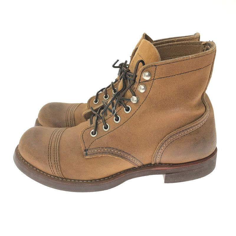【中古品】【メンズ】 REDWING レッドウィング IRON RANGE BOOTS HAWTHORNE MULESKINNER 8113 アイアン レンジ USA製 10年製 靴 164-260620-rt-14-tagh サイズ：7D カラー：ブラウン 万代Net店