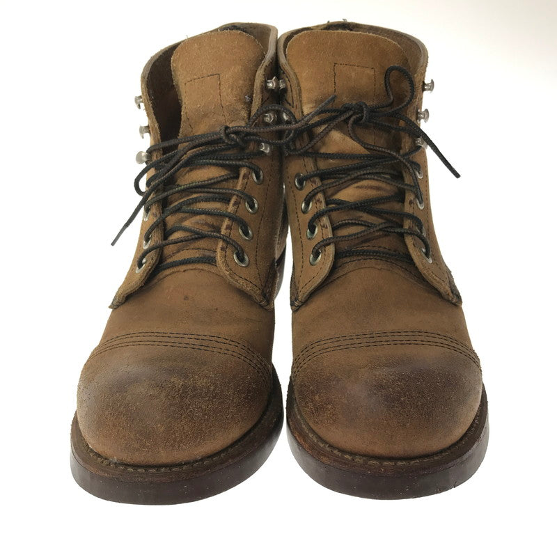 【中古品】【メンズ】 REDWING レッドウィング IRON RANGE BOOTS HAWTHORNE MULESKINNER 8113 アイアン レンジ USA製 10年製 靴 164-260620-rt-14-tagh サイズ：7D カラー：ブラウン 万代Net店