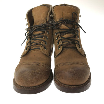 【中古品】【メンズ】 REDWING レッドウィング IRON RANGE BOOTS HAWTHORNE MULESKINNER 8113 アイアン レンジ USA製 10年製 靴 164-260620-rt-14-tagh サイズ：7D カラー：ブラウン 万代Net店