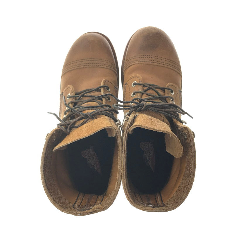 【中古品】【メンズ】 REDWING レッドウィング IRON RANGE BOOTS HAWTHORNE MULESKINNER 8113 アイアン レンジ USA製 10年製 靴 164-260620-rt-14-tagh サイズ：7D カラー：ブラウン 万代Net店