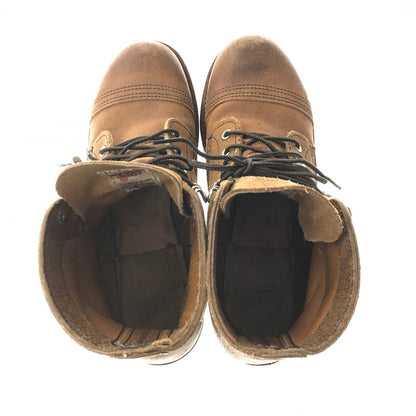 【中古品】【メンズ】 REDWING レッドウィング IRON RANGE BOOTS HAWTHORNE MULESKINNER 8113 アイアン レンジ USA製 10年製 靴 164-260620-rt-14-tagh サイズ：7D カラー：ブラウン 万代Net店
