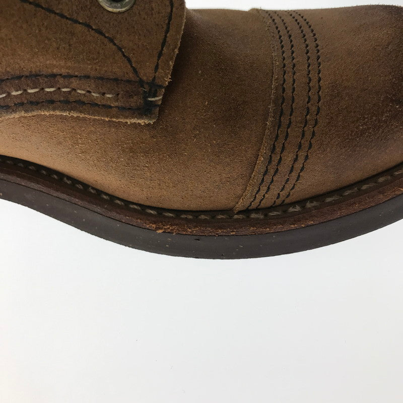 【中古品】【メンズ】 REDWING レッドウィング IRON RANGE BOOTS HAWTHORNE MULESKINNER 8113 アイアン レンジ USA製 10年製 靴 164-260620-rt-14-tagh サイズ：7D カラー：ブラウン 万代Net店