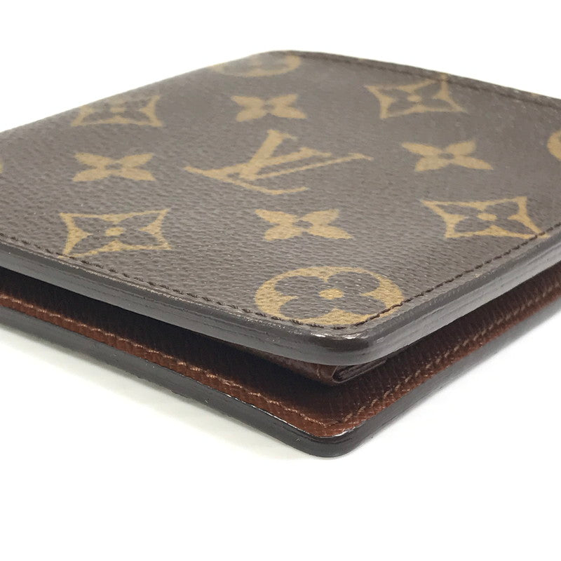 【中古品】【メンズ】 LOUIS VUITTON ルイ ヴィトン PORTEFEUILLE MARCO M61675 ポルトフォイユ マルコ 二つ折り財布 179-260621-na-03-tagh カラー：モノグラム 万代Net店