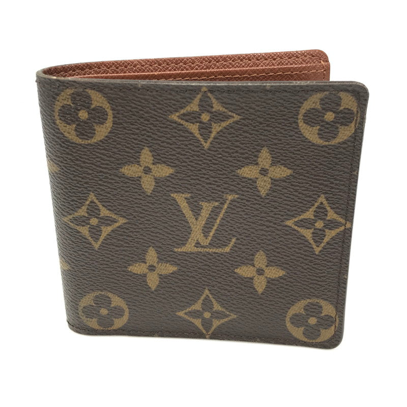 【中古品】【メンズ】 LOUIS VUITTON ルイ ヴィトン PORTEFEUILLE MARCO M61675 ポルトフォイユ マルコ 二つ折り財布 179-260621-na-03-tagh カラー：モノグラム 万代Net店