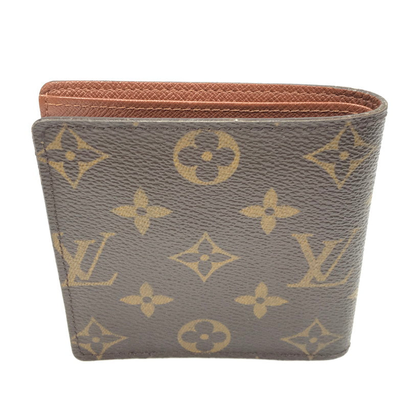 【中古品】【メンズ】 LOUIS VUITTON ルイ ヴィトン PORTEFEUILLE MARCO M61675 ポルトフォイユ マルコ 二つ折り財布 179-260621-na-03-tagh カラー：モノグラム 万代Net店
