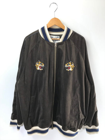 【中古品】【メンズ】 POWER TO THE PEOPLE パワートゥーザピープル VELOUR SOUVENIR JACKET 4701715-104 ベロア スーベニア ジャケット スカジャン アウター 147-260707-na-08-tagh サイズ：XL カラー：ブラウン 万代Net店