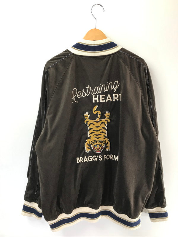 【中古品】【メンズ】 POWER TO THE PEOPLE パワートゥーザピープル VELOUR SOUVENIR JACKET 4701715-104 ベロア スーベニア ジャケット スカジャン アウター 147-260707-na-08-tagh サイズ：XL カラー：ブラウン 万代Net店