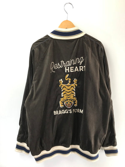 【中古品】【メンズ】 POWER TO THE PEOPLE パワートゥーザピープル VELOUR SOUVENIR JACKET 4701715-104 ベロア スーベニア ジャケット スカジャン アウター 147-260707-na-08-tagh サイズ：XL カラー：ブラウン 万代Net店