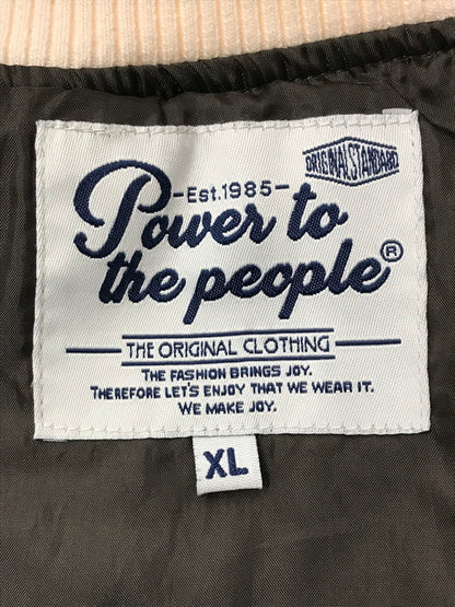 【中古品】【メンズ】 POWER TO THE PEOPLE パワートゥーザピープル VELOUR SOUVENIR JACKET 4701715-104 ベロア スーベニア ジャケット スカジャン アウター 147-260707-na-08-tagh サイズ：XL カラー：ブラウン 万代Net店