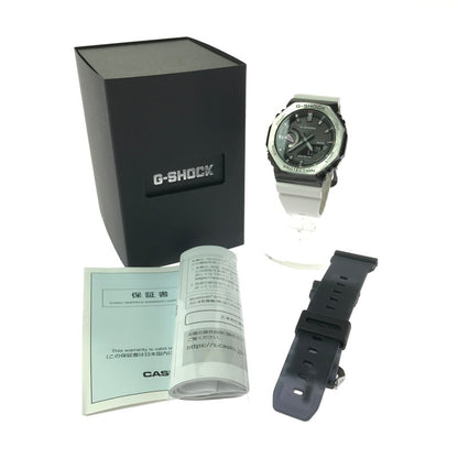 【中古品】【メンズ】 G-SHOCK ジーショック 2100 SERIES GBM-2100-1AJF アナデジ ソーラー 腕時計 196-260621-rt-23-tagh カラー：ブラック/ホワイト 万代Net店
