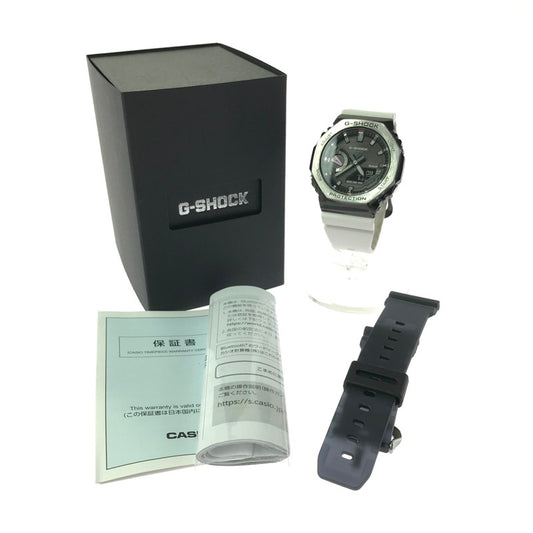 【中古品】【メンズ】 G-SHOCK ジーショック 2100 SERIES GBM-2100-1AJF アナデジ ソーラー 腕時計 196-260621-rt-23-tagh カラー：ブラック/ホワイト 万代Net店
