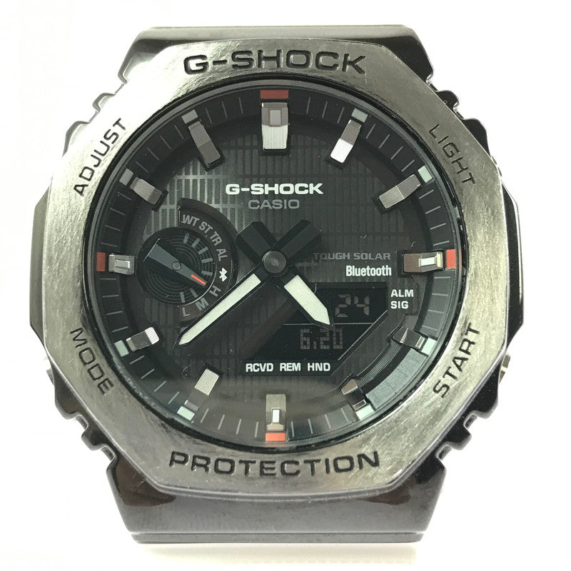【中古品】【メンズ】 G-SHOCK ジーショック 2100 SERIES GBM-2100-1AJF アナデジ ソーラー 腕時計 196-260621-rt-23-tagh カラー：ブラック/ホワイト 万代Net店