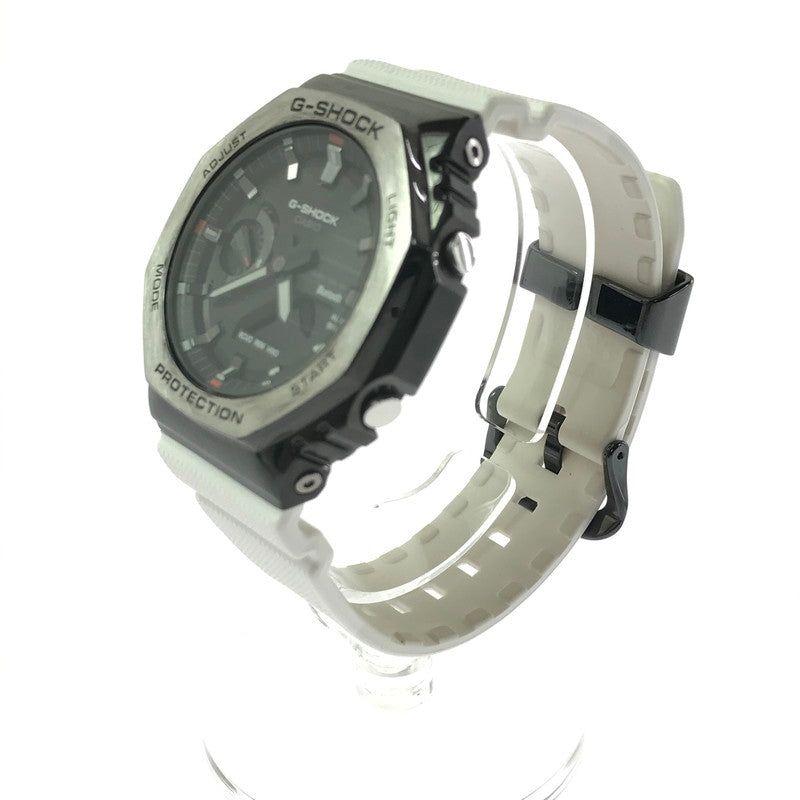 【中古品】【メンズ】 G-SHOCK ジーショック 2100 SERIES GBM-2100-1AJF アナデジ ソーラー 腕時計 196-260621-rt-23-tagh カラー：ブラック/ホワイト 万代Net店