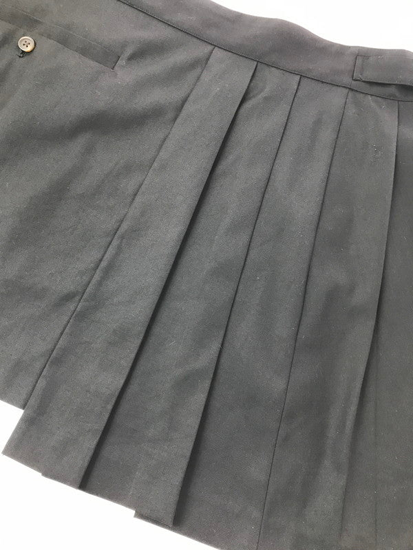 【中古品】【レディース】 CAMPHOR WOOD カンファー ウッド EYELET PLEATS WRAP SKIRT CW0154 アイレット プリーツ ラップ スカート 151-260627-rt-11-tagh サイズ：L カラー：ブラック 万代Net店