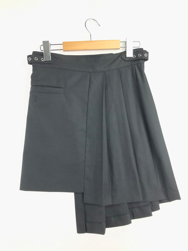 【中古品】【レディース】 CAMPHOR WOOD カンファー ウッド EYELET PLEATS WRAP SKIRT CW0154 アイレット プリーツ ラップ スカート 151-260627-rt-11-tagh サイズ：L カラー：ブラック 万代Net店
