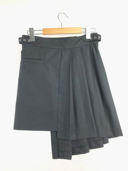 【中古品】【レディース】 CAMPHOR WOOD カンファー ウッド EYELET PLEATS WRAP SKIRT CW0154 アイレット プリーツ ラップ スカート 151-260627-rt-11-tagh サイズ：L カラー：ブラック 万代Net店