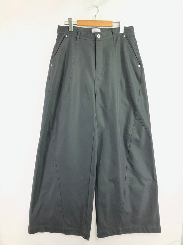 【現状渡し品】【メンズ】 CAMPHOR WOOD カンファー ウッド SUPER WIDE BAGGY POLYESTER SLACKS CW0098 スーパーワイド バギー ポリエステル スラックス ボトムス 151-260627-rt-14-tagh サイズ：M カラー：グレー 万代Net店