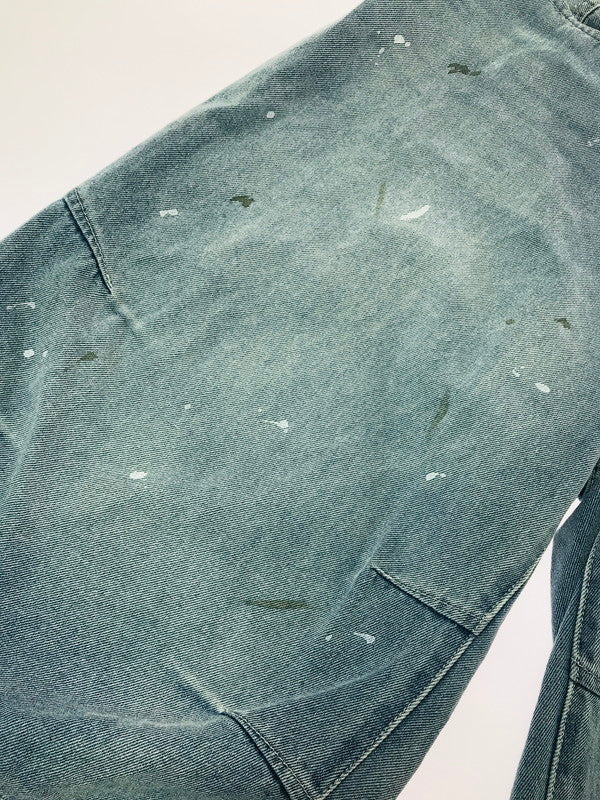 【中古品】【メンズ】 BEAMS ビームス WIDE PAINT DENIM THREE QUARTERS PANTS 11-21-1641-791 ワイド ペイントデニム 七分丈 パンツ 158-260627-rt-13-tagh サイズ：2 カラー：インディゴ 万代Net店