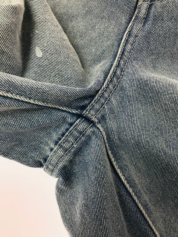 【中古品】【メンズ】 BEAMS ビームス WIDE PAINT DENIM THREE QUARTERS PANTS 11-21-1641-791 ワイド ペイントデニム 七分丈 パンツ 158-260627-rt-13-tagh サイズ：2 カラー：インディゴ 万代Net店