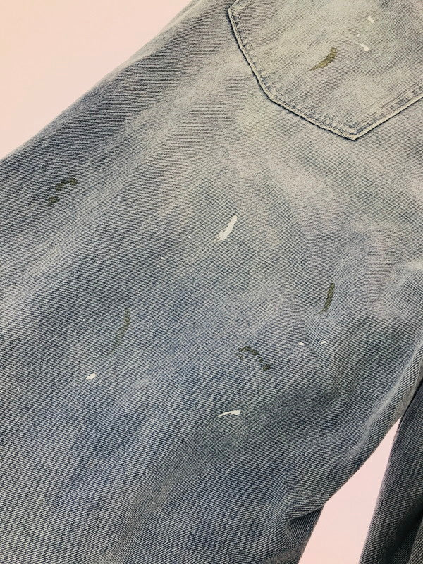 【中古品】【メンズ】 BEAMS ビームス WIDE PAINT DENIM THREE QUARTERS PANTS 11-21-1641-791 ワイド ペイントデニム 七分丈 パンツ 158-260627-rt-13-tagh サイズ：2 カラー：インディゴ 万代Net店