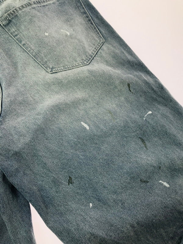 【中古品】【メンズ】 BEAMS ビームス WIDE PAINT DENIM THREE QUARTERS PANTS 11-21-1641-791 ワイド ペイントデニム 七分丈 パンツ 158-260627-rt-13-tagh サイズ：2 カラー：インディゴ 万代Net店