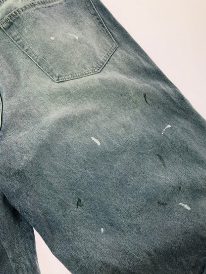 【中古品】【メンズ】 BEAMS ビームス WIDE PAINT DENIM THREE QUARTERS PANTS 11-21-1641-791 ワイド ペイントデニム 七分丈 パンツ 158-260627-rt-13-tagh サイズ：2 カラー：インディゴ 万代Net店