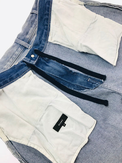 【中古品】【メンズ】 BEAMS ビームス WIDE PAINT DENIM THREE QUARTERS PANTS 11-21-1641-791 ワイド ペイントデニム 七分丈 パンツ 158-260627-rt-13-tagh サイズ：2 カラー：インディゴ 万代Net店