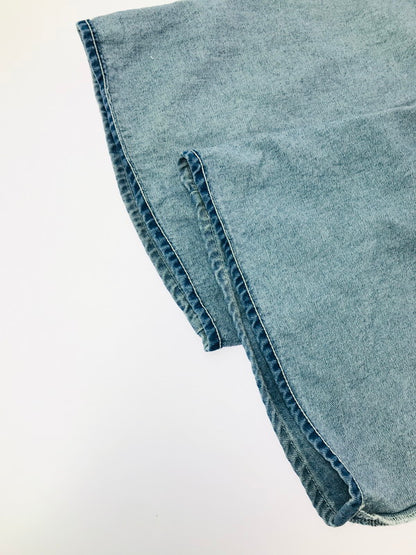 【中古品】【メンズ】 BEAMS ビームス WIDE PAINT DENIM THREE QUARTERS PANTS 11-21-1641-791 ワイド ペイントデニム 七分丈 パンツ 158-260627-rt-13-tagh サイズ：2 カラー：インディゴ 万代Net店