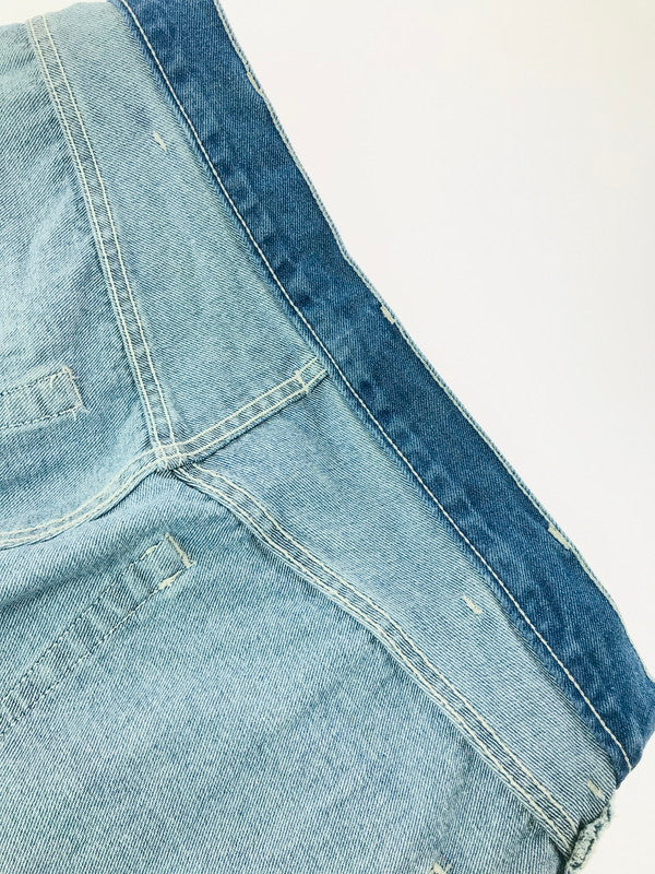 【中古品】【メンズ】 BEAMS ビームス WIDE PAINT DENIM THREE QUARTERS PANTS 11-21-1641-791 ワイド ペイントデニム 七分丈 パンツ 158-260627-rt-13-tagh サイズ：2 カラー：インディゴ 万代Net店