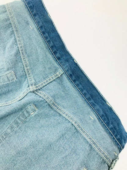 【中古品】【メンズ】 BEAMS ビームス WIDE PAINT DENIM THREE QUARTERS PANTS 11-21-1641-791 ワイド ペイントデニム 七分丈 パンツ 158-260627-rt-13-tagh サイズ：2 カラー：インディゴ 万代Net店