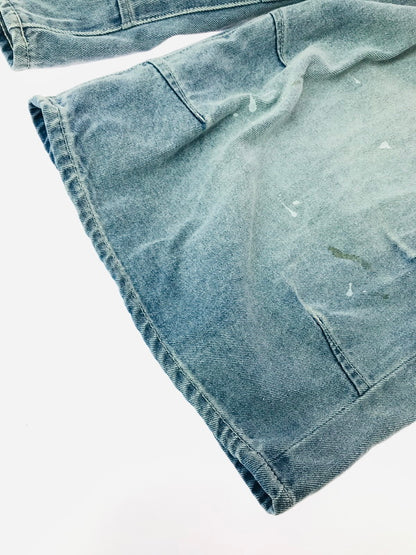【中古品】【メンズ】 BEAMS ビームス WIDE PAINT DENIM THREE QUARTERS PANTS 11-21-1641-791 ワイド ペイントデニム 七分丈 パンツ 158-260627-rt-13-tagh サイズ：2 カラー：インディゴ 万代Net店