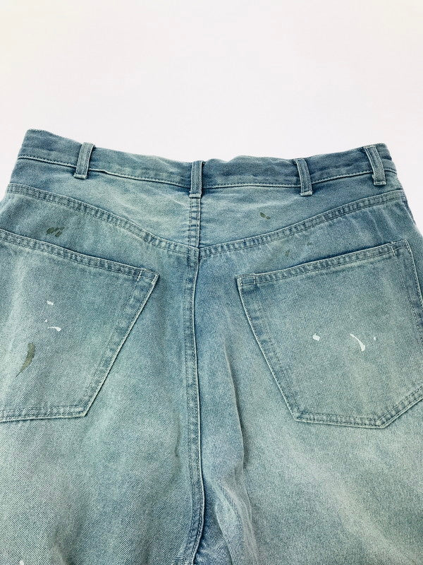 【中古品】【メンズ】 BEAMS ビームス WIDE PAINT DENIM THREE QUARTERS PANTS 11-21-1641-791 ワイド ペイントデニム 七分丈 パンツ 158-260627-rt-13-tagh サイズ：2 カラー：インディゴ 万代Net店