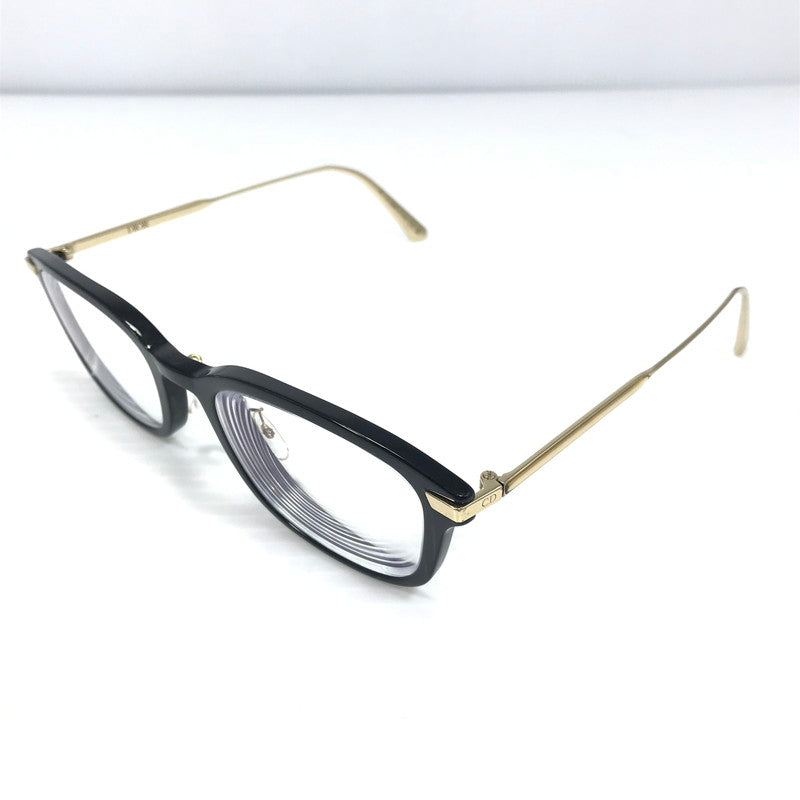 【中古品】【メンズ】 CHRISTIAN DIOR クリスチャンディオール GEM DIOR OS3F ジェム ディオール 度入り 眼鏡 アイウェア アクセサリー 203-260703-YY-24-tagh サイズ：53□21 140 カラー：ブラック/ゴールド 万代Net店
