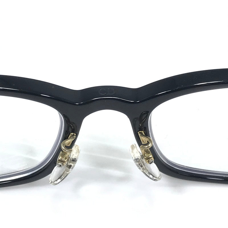 【中古品】【メンズ】 CHRISTIAN DIOR クリスチャンディオール GEM DIOR OS3F ジェム ディオール 度入り 眼鏡 アイウェア アクセサリー 203-260703-YY-24-tagh サイズ：53□21 140 カラー：ブラック/ゴールド 万代Net店