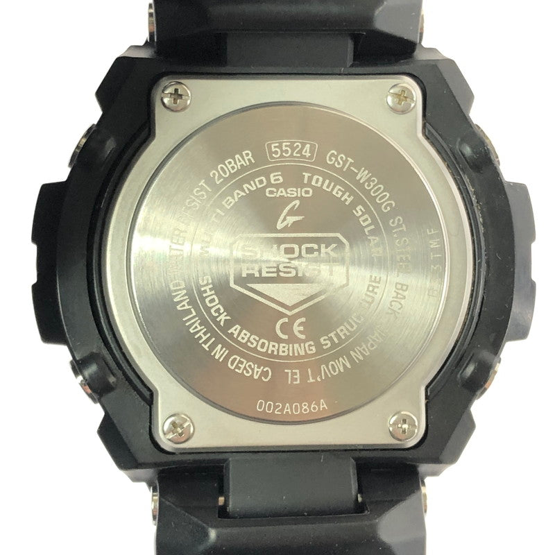 【中古品】【メンズ】 G-SHOCK ジーショック G-STEEL MID SIZE SERIES GST-W300G-1A2JF アナログ デジタル タフソーラー 腕時計 196-260629-ty-04-tagh カラー：ブラック 万代Net店