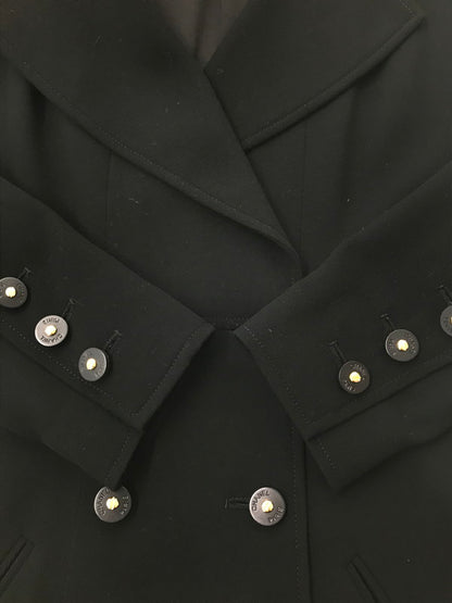 【中古品】【レディース】 CHANEL BOUTIQUE シャネル ブティック 97P WOOL DOUBLE LONG JACKET ウール ダブル ロング ジャケット フランス製 ライトアウター 183-260621-rt-07-tagh サイズ：38 カラー：ブラック 万代Net店