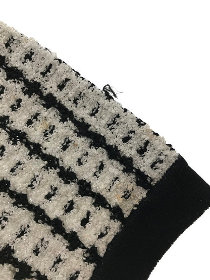 【中古品】【レディース】 CHANEL BOUTIQUE シャネル ブティック COCO MARK BUTTON KNIT CARDIGAN ココ マーク ボタン ニット カーディガン トップス 183-260621-rt-05-tagh サイズ：不明 下記参照 カラー：ホワイト/ブラック 万代Net店