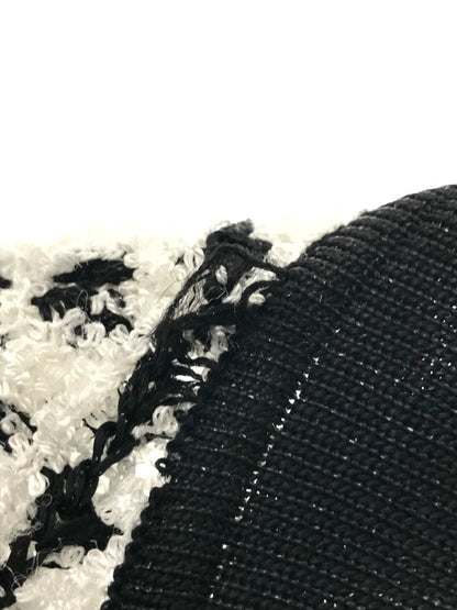 【中古品】【レディース】 CHANEL BOUTIQUE シャネル ブティック COCO MARK BUTTON KNIT CARDIGAN ココ マーク ボタン ニット カーディガン トップス 183-260621-rt-05-tagh サイズ：不明 下記参照 カラー：ホワイト/ブラック 万代Net店