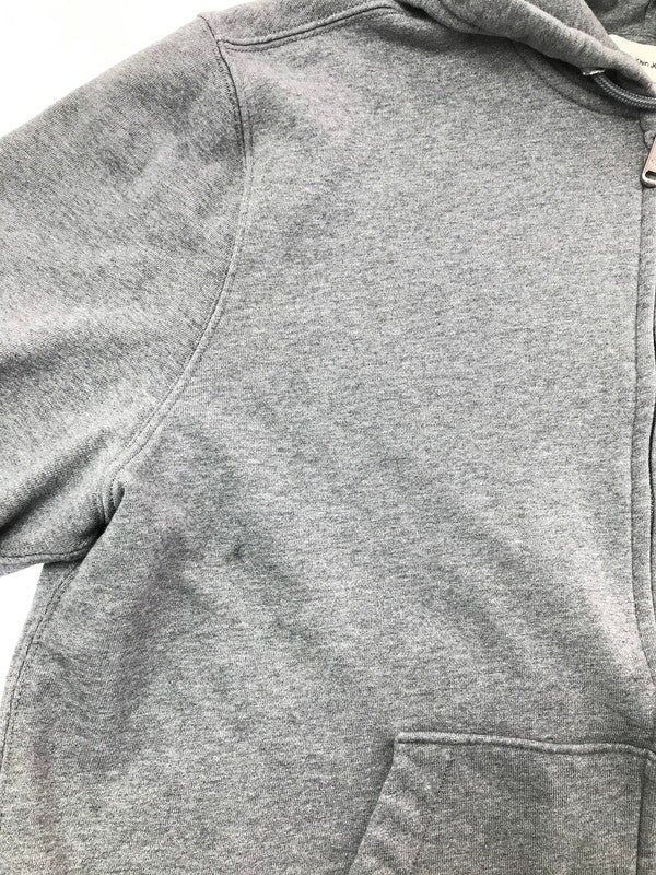 【中古品】【メンズ】 CALVIN KLEIN JEANS カルバン クライン ジーンズ MONOGRAM TERRY ZIP UP HOODIE 4RD266G モノグラム テリー ジップアップ フーディー トップス 141-260625-rt-19-tagh サイズ：L カラー：グレー 万代Net店